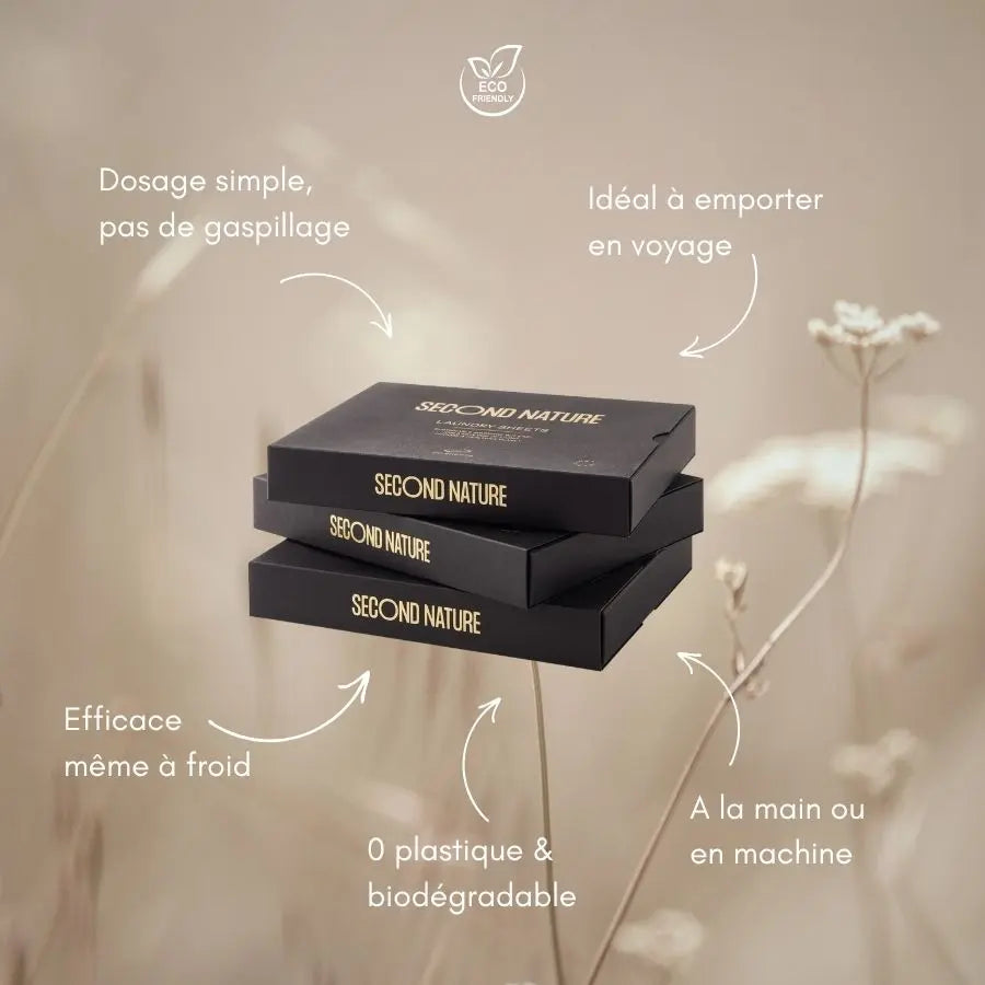Pack de 20 feuilles de lessive compactes et biodégradables : profitez de nombreux avantages en utilisant cette lessive
