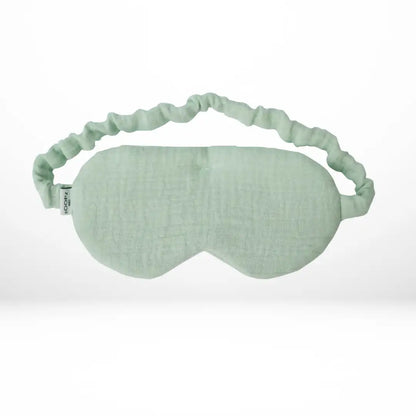 Masque chauffant et réfrigérant pour les yeux en gaz de coton vert
