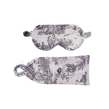 Masque de sommeil made in France Luna - Toile de jouy