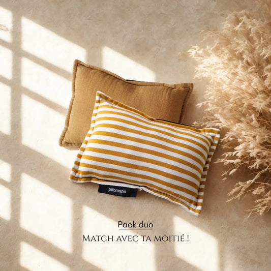 Petits oreillers de voyage Pilomano - Pack duo côté plage