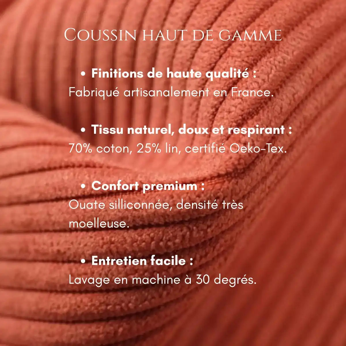 Petit oreiller de voyage Pilomano - Velours Pastèque