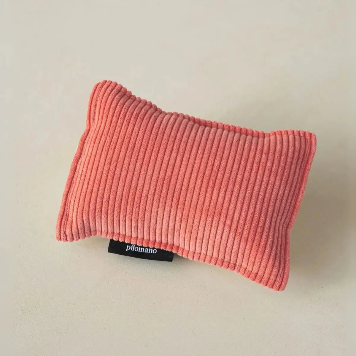 Petit oreiller de voyage Pilomano - Velours Pastèque