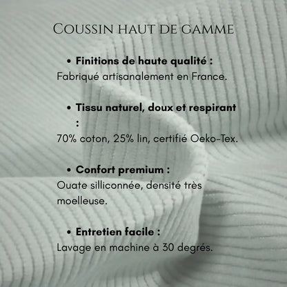 Petit oreiller de voyage Pilomano - Velours Sauge